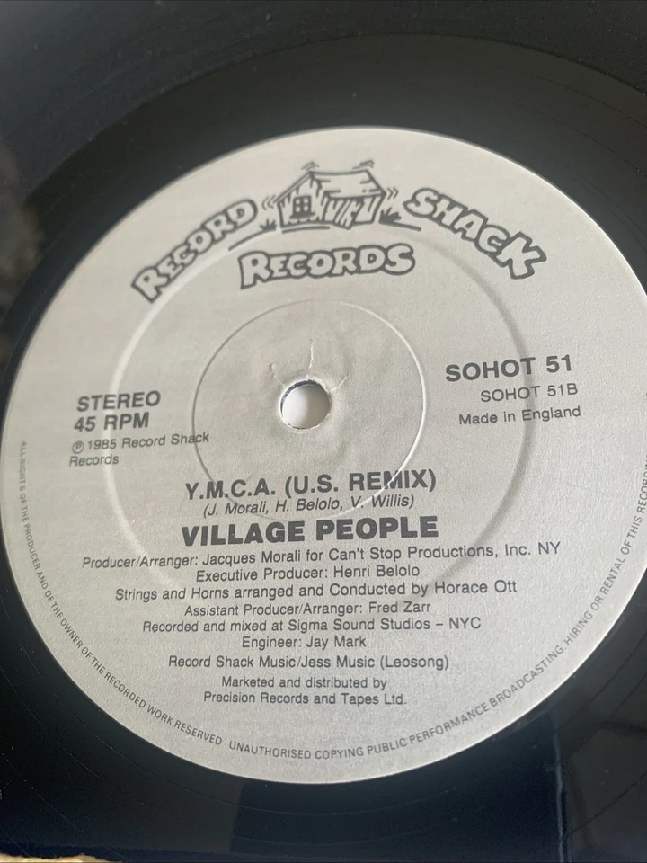 VG VILLAGE PEOPLE 12” In The Navy - Medley - 1985 UK vinyl single Macho Man YMCA - Image 4 of 4