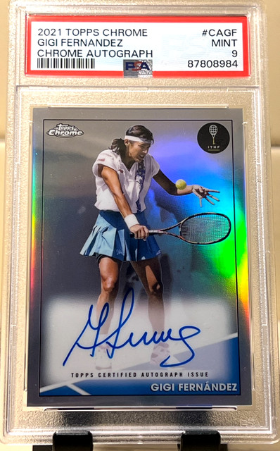 2021 Topps Chrome Gigi Fernandez AUTO #/50 PSA 9 Mint