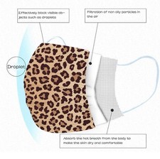 50 Disposable Protective Masks Cheetah Multi-color 3-layer Comfortable Dustproof