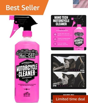 Nano-Tech Motorcycle Cleaner, 1 Liter - Fast-Action, Biodegradable Motorbike ...