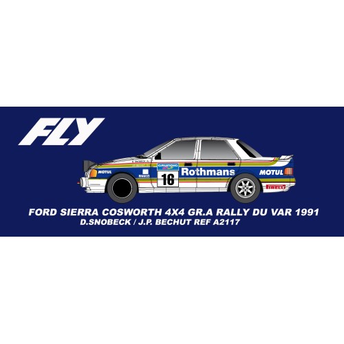 Ford Sierra Cosworth 4x4 de Rallye Miniature FLY pour Circuit de Slot Domestique