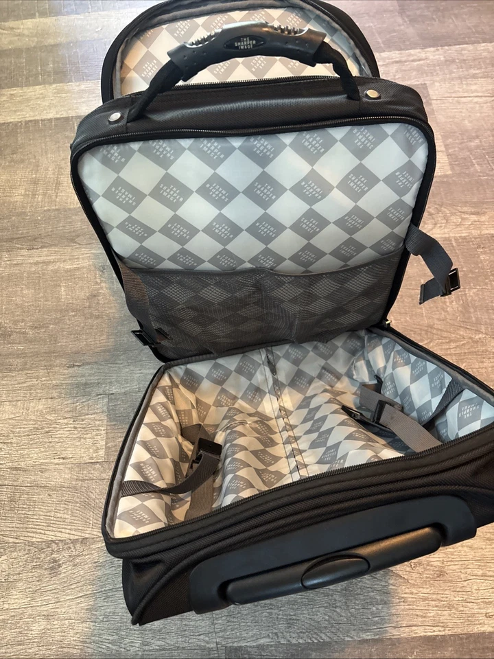 2-колесный чемодан на колесиках Sharper Image черный 19 x 14 x 10 дюймов - Изображение 3 из 4