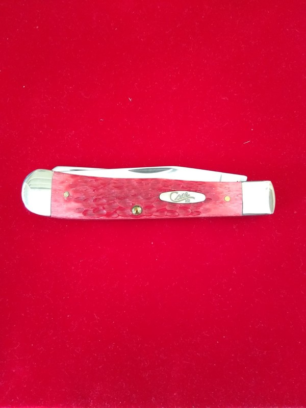 Case Red Bone Trapper 6254, pocket knife good snap crack free NOS 2002 IN BOX