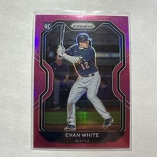2021 Panini Prizm - Evan White #89 Pink Prizm (RC)
