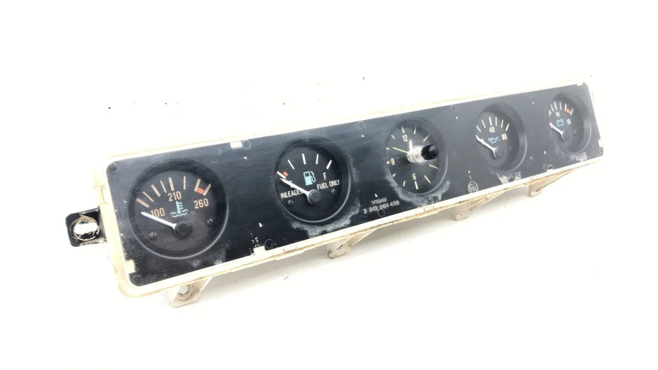 Juego de medidor central Wrangler Yj 1987-1991 reloj de combustible de aceite temperatura voltaje panel de instrumentos Foto 2 de 4