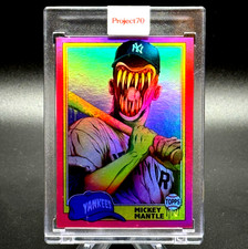 Mickey Mantle 2021 Topps Project70 1981 Topps #935 Rainbow Foil /70 Alex Pardee