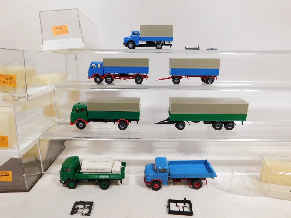 5X Brekina H0 1:87 Modello MB 4700 4805 7520 7620 47290 Sg/Mint+Box #DX454-1 - Immagine 2 di 4