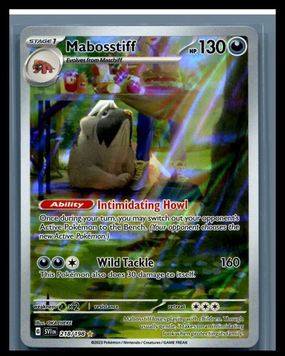 Pokemon-Mabosstiff-218/198-NM-Scarlet & Violet Base Set