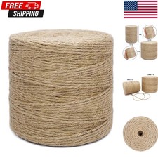 500FT Jute Twine Rope 3Mm Natural Thick Garden Twine String Heavy Duty for Garde