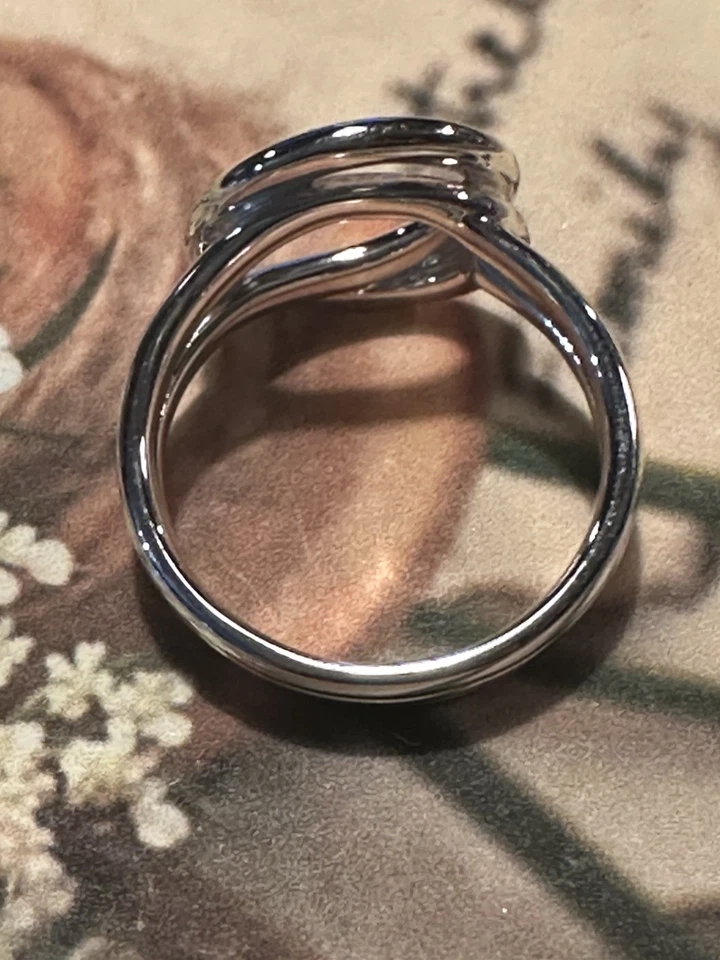 Silpada Karma Swirl Ring .925 Sterling Silver R6333 NEW Size 8 - Image 3 of 4