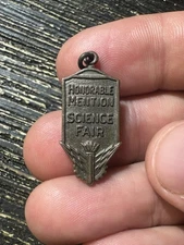 Honorable Mention Science Fair Lapel Pin Badge Hat Jacket Vest K563