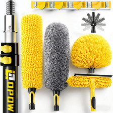 20 Foot High Ceiling Duster Kits with 5-12Ft Heavy Duty Extension Pole, High Rea