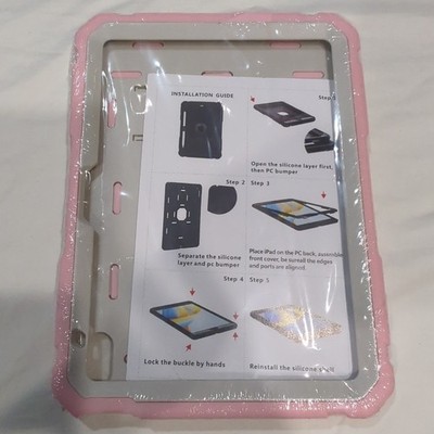 BMOUO Case for iPad 10th Generation 10.9''  2022 - PINK Kickstand Pencil Holder