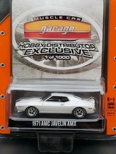 Greenlight Muscle Car Garage 1971 AMC Javelin AMX White 1/1000 Rare