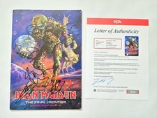 IRON MAIDEN The Final Frontier Tourbook FULLY SIGNED AUTOGRAPHS PSA/DNA COA
