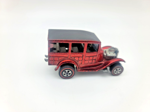 Hot Wheels Redline 1968 Classic ‘31 Ford Woody Spectraflame Rose - Afbeelding 2 van 4