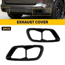 2X Exhaust Tail Muffler Tips Pipe Covers for BMW X5 G05 X6 G06 X7 G07 2019-2021