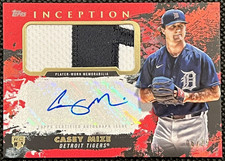 2021 Topps Inception Patch Autographs Red RC #APC-CM Casey Mize 6/25