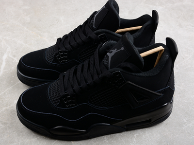 Jordan 4 “Black Cat”Retro Men's Black Basketball Shoes Mid-Top | eBay