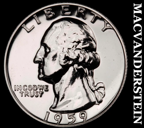 1959 Washington Quarter- Silver Choice Gem Proof Luster No Reserve #i8045