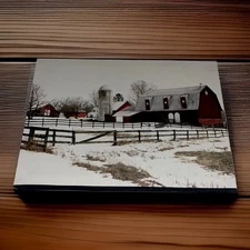 America’s Most Beautiful Farm/ Canvas Print /Mapleside Farms/ Ohio Barn Midwest 