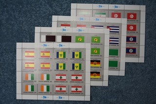 1988 Flags Full Sheet Set MNH