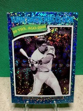 Topps 2026 Heritage Turn Back The Clock blue Sparkle Mike Piazza 