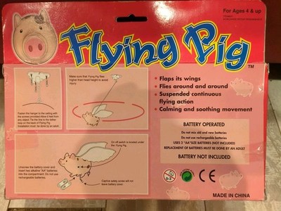 Flying Pig　フライングピッグ　レトロなおもちゃ？　玩具　※ジャンクです Vintage Flying Pig with Flapping Wings Battery Operated Toy New | eBay