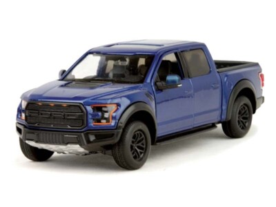 2017 Ford F-150 Raptor Pickup - Blue Diecast 1:27 Scale Model Motormax 79344BL