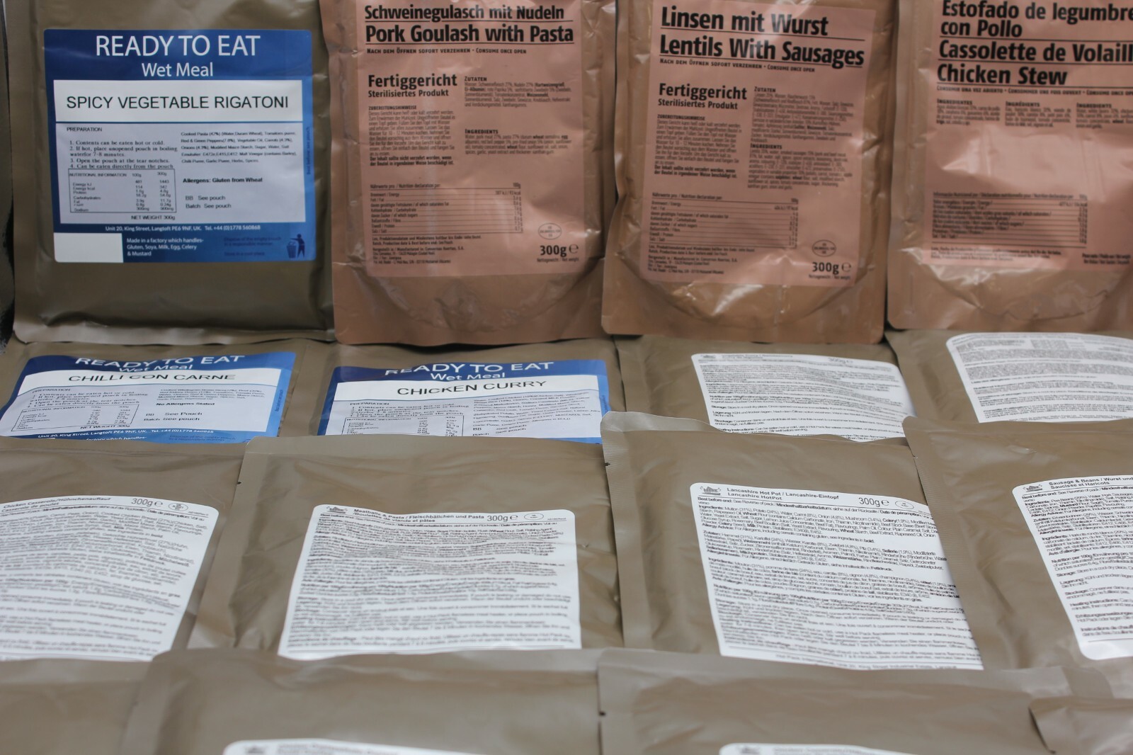 BRITISH ARMY MOD RATION PACKS MEALS MRE EMERGENCY FOOD SUPPLIES READY ...