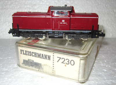 FLEISCHMANN 7230 N DB BR212 181-2 DIESEL LOCOMOTIVE RED OVP EP IV TESTED piccolo