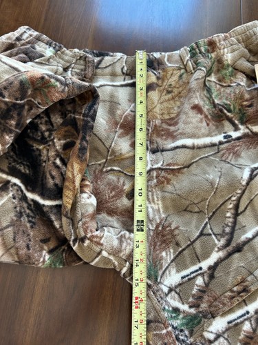 NWT Realtree Heavyweight Camo Timber Fleece Ankle Zip Men's 2XL - Picture 7 of 17
