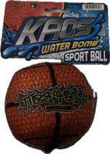 Ja-Ru Kaos BASKETBALL WATER BOMB Soak In Water And Throw For Wet Fun Ages 4 