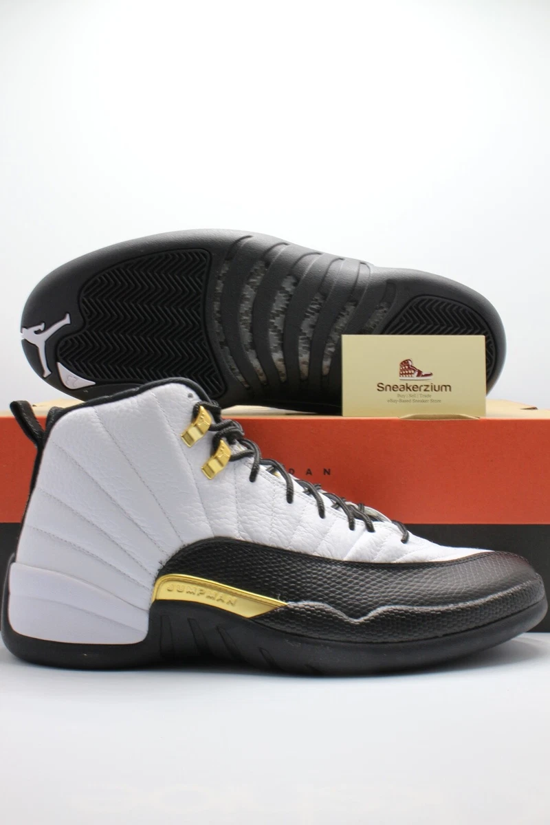 Nike Air Jordan 12 Royalty Taxi Black White Gold CT8013-170 Men&