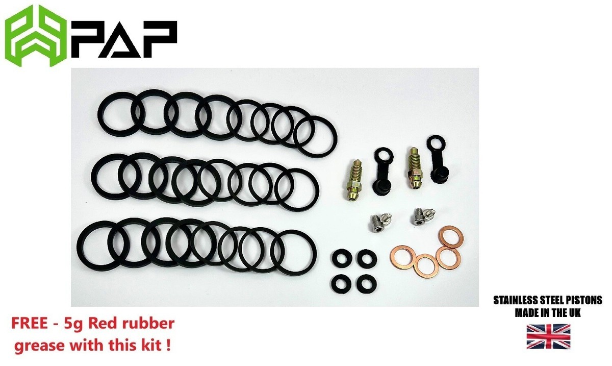 Kawasaki ZRX1200R A7F 2007 Front Brake caliper seal rebuild
