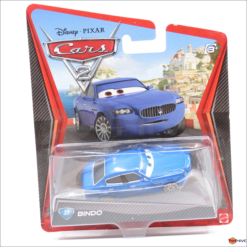 Disney Pixar Cars 2 - Bindo blue Maserati - No. 37 #37 by