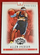 2007-08 Topps Triple Threads GOLD Emerald Sepia Relic Iverson Rodman Nash Duncan