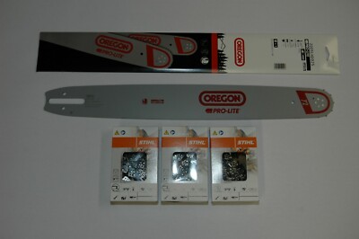 xxOregon Schiene Schwert  50cm 1,3 mm 3/8'' für Stihl + 3x PMX Längsschnittkette