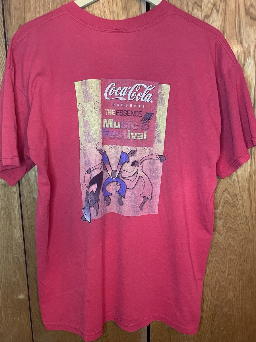 Coca-Cola Vintage 2001 Essence Music Festival New Orleans Red Tee