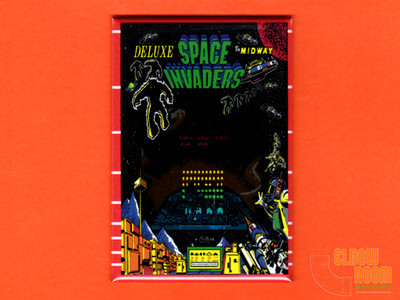 Space Invaders Deluxe bezel 2x3'' fridge/locker magnet Bally Midway arcade