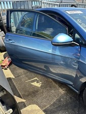 VW GOLF MK7 DRIVER SIDE FRONT DOOR COMPLETE 3 DOOR PAINT CODE LA5J 2013-2017