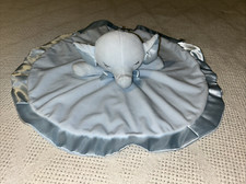 Baby Ganz BG4183 Blue Elephant Cuddles Round Security Blanket/Lovey