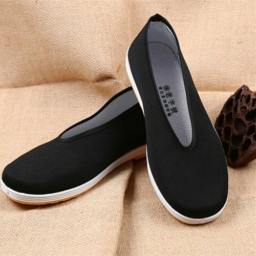 Mens Kung Fu Tai Chi Cloth Shoes Shaolin Martial Sneakers Casual Old Beijing - Picture 7 of 9