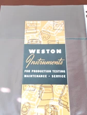 1954  Weston Instruments ~ Small catalog Brochure ~ Circuit testers etc ..