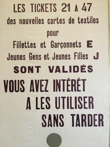 Affiche ancienne publicité fidélité magasin vente vêtement textile enfant 1945 - Picture 7 of 7
