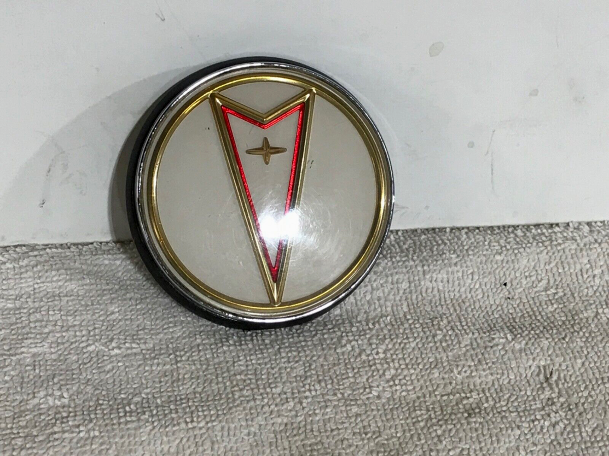 Vintage Pontiac Emblem Trunk Lock Cover GM #20737240 / 20462574 | eBay