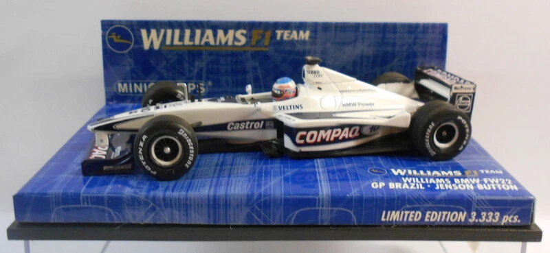Minichamps F1 1/43 Scale - 430000030 WILLIAMS BMW FW22 J.BUTTON - Image 2 of 3