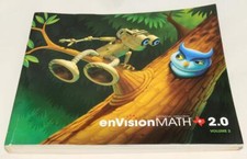 Texas - enVisionMATH 2.0 - Grade 1 - Volume 2 - Paperback Workbook - GOOD Condit