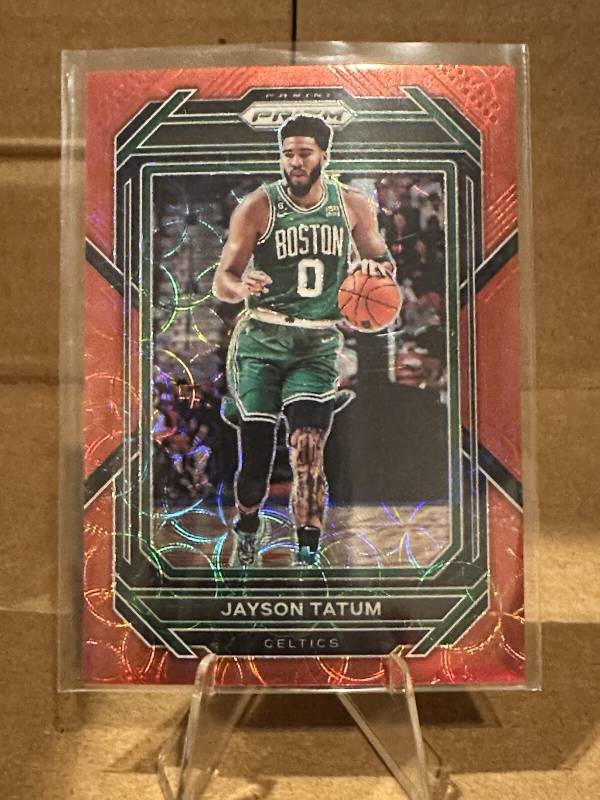 2022-23 Panini Prizm Choice Red Prizm #17 Jayson Tatum 56/88 NBA Boston Celtics