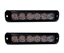 2x LED Frontblitzer Heckblitzer 6 LED 130x28x...